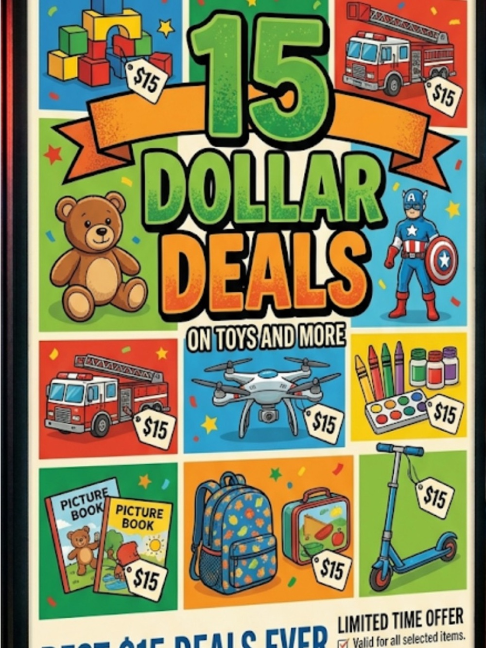 15 Dollar Deals and Under on Toys and More May 18-June 1st